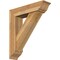 Ekena Millwork Traditional Traditional Rough Sawn Bracket w/ Offset Brace, Western Red Cedar, 8"W x 32"D x 36"H BKT0806X32X36TRA01RWR - alternate 1